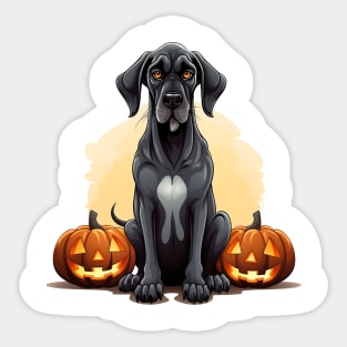 Halloween Great Dane Dog #4 Sticker